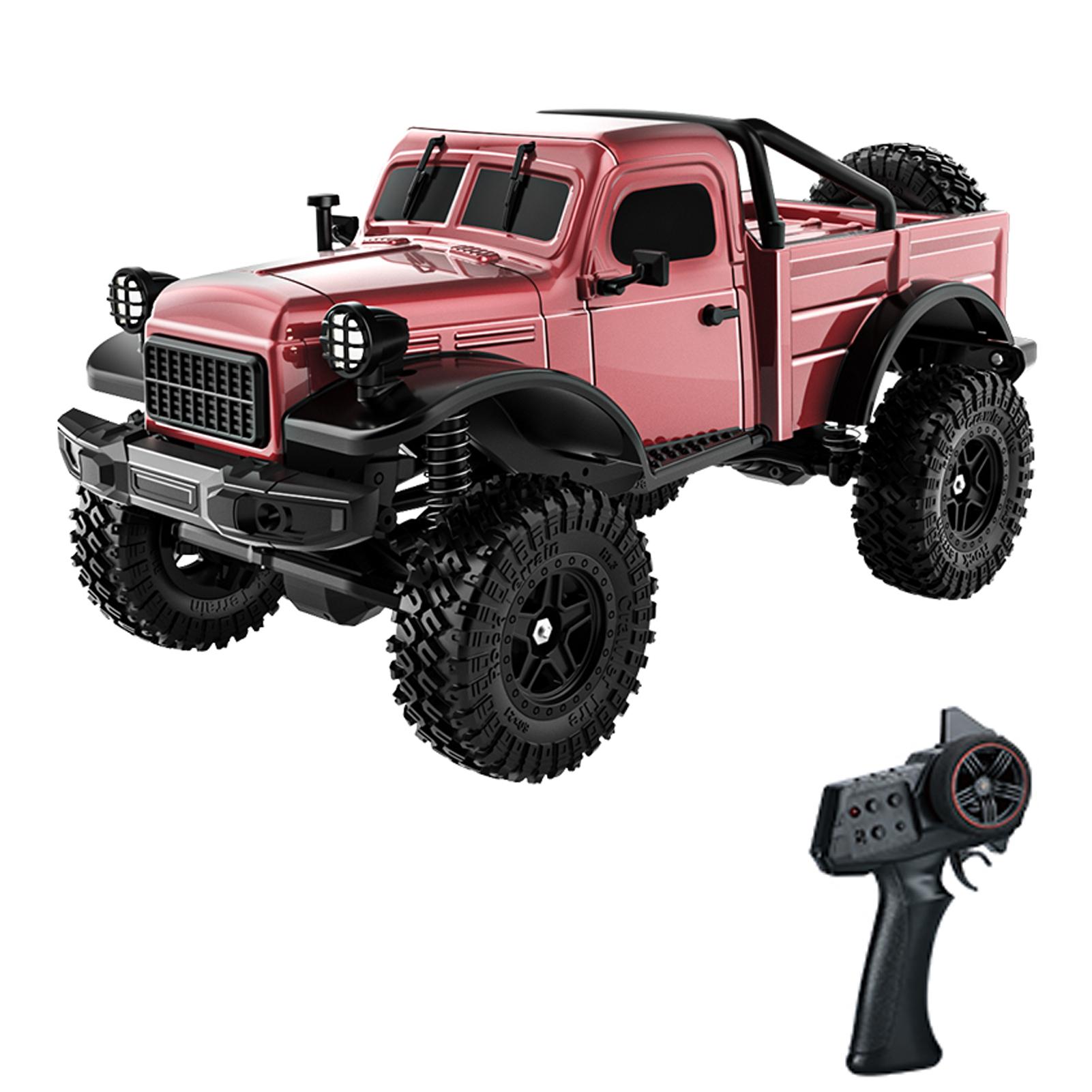 

1:18-масштабний всюдихідний автомобіль з дистанційним керуванням, 2,4 ГГц 4WD, електричний скельний гусеничний автомобіль зі світлодіодними ліхтарями, 3 1 червоний