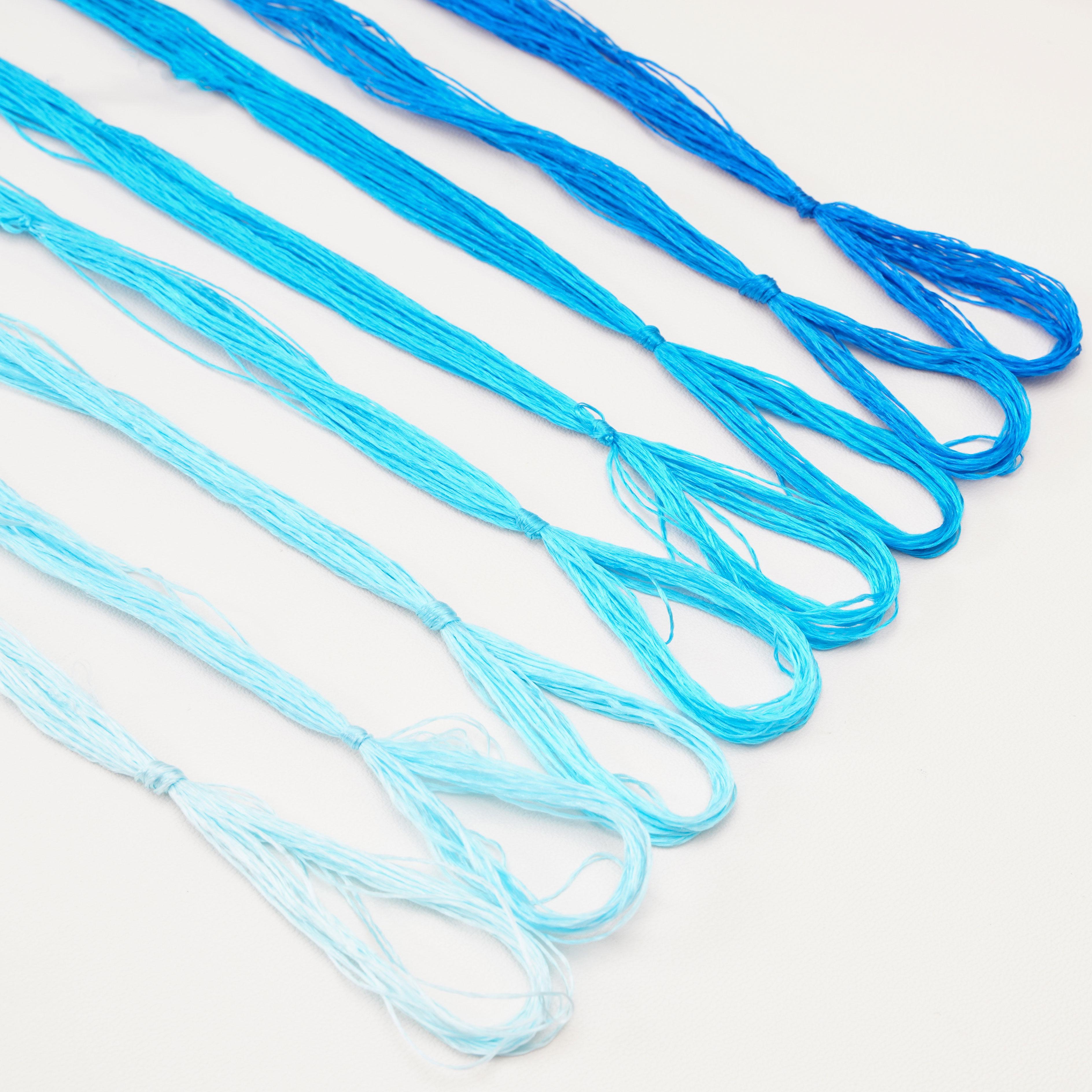 

8шт x 20м шелковая нить с низкой круткой для изготовления украшений из бархатных цветов своими руками 02