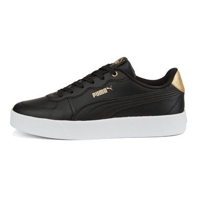Skye Clean Casual Comfortable Durable Low-Top Sneakers Women Sneakers Black White Gold 386666-01