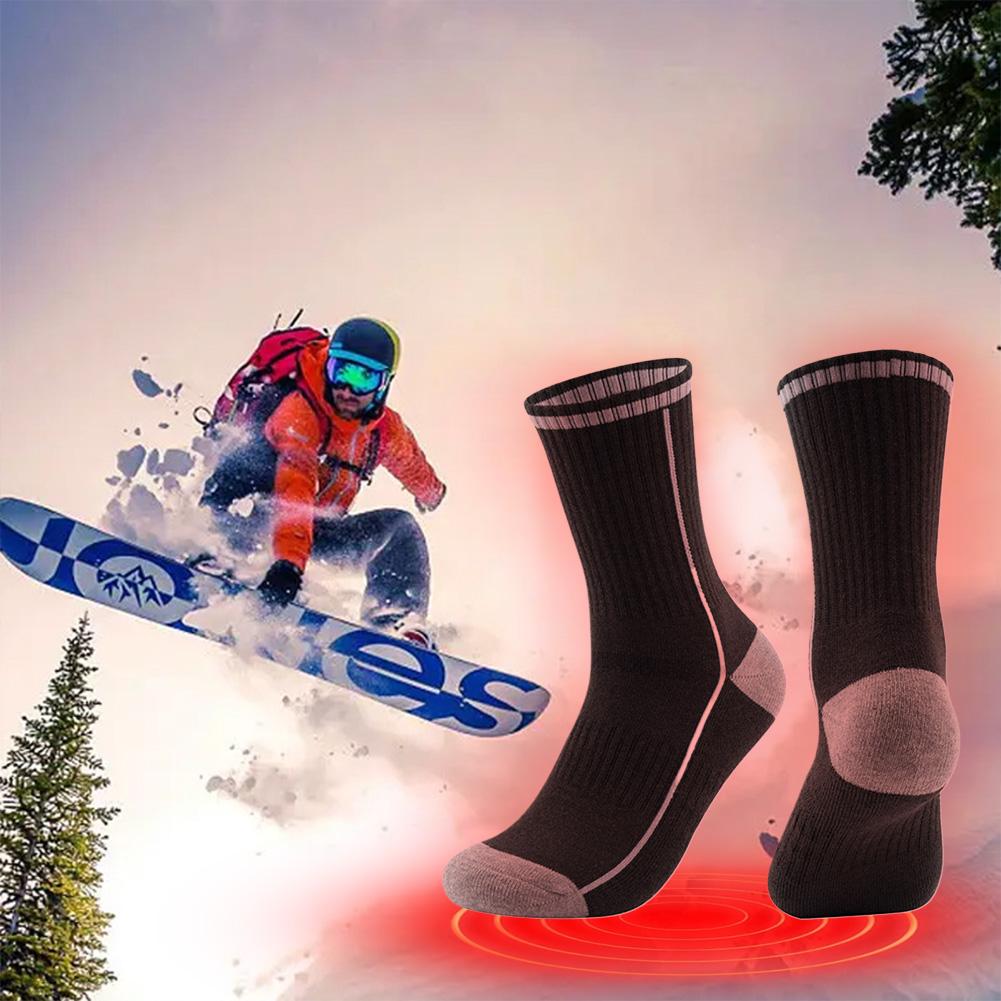 1 Pairs Wool Ski Socks Thermal Knee-high Cold Weather Warm Socks for Snowboarding Snow Winter Hunting Accessories Socks