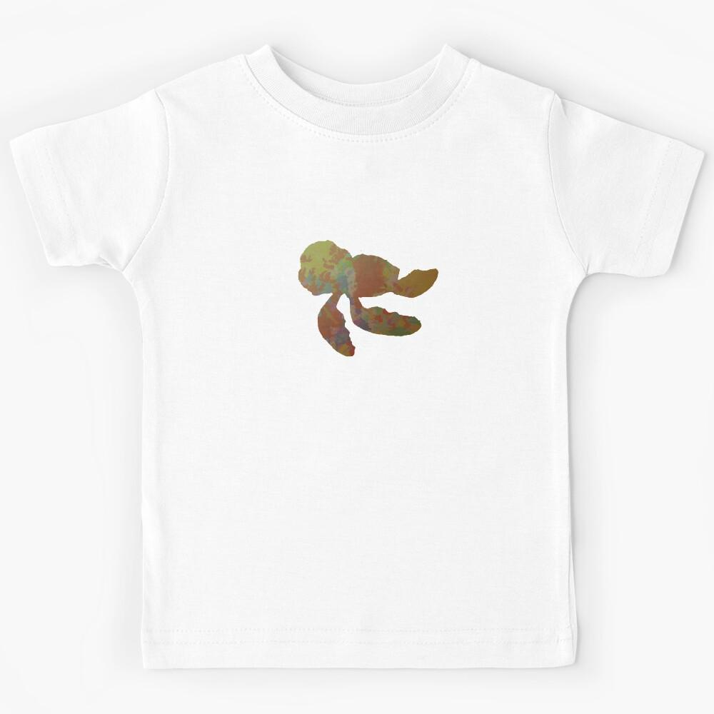 Turtle Inspired Silhouette Kids T-Shirt 100