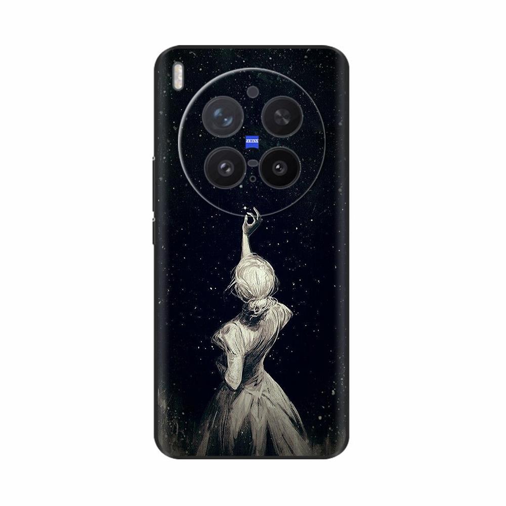 For VIVO X300 Pro Case Popular Flowers Cartoon Soft Silicone Phone Back Cover For Vivo X300 X 300 ShockProof Shell Bags Funda