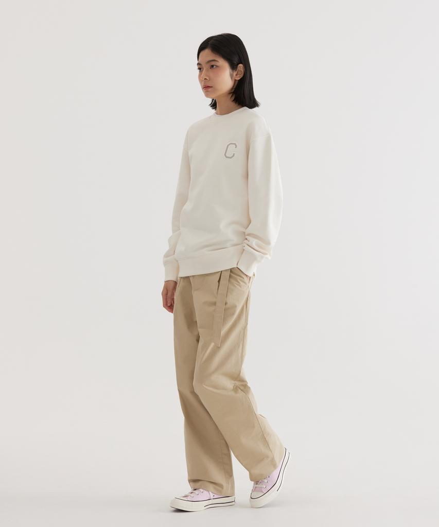 COVERNAT C Logo Sweatshirt Ivory