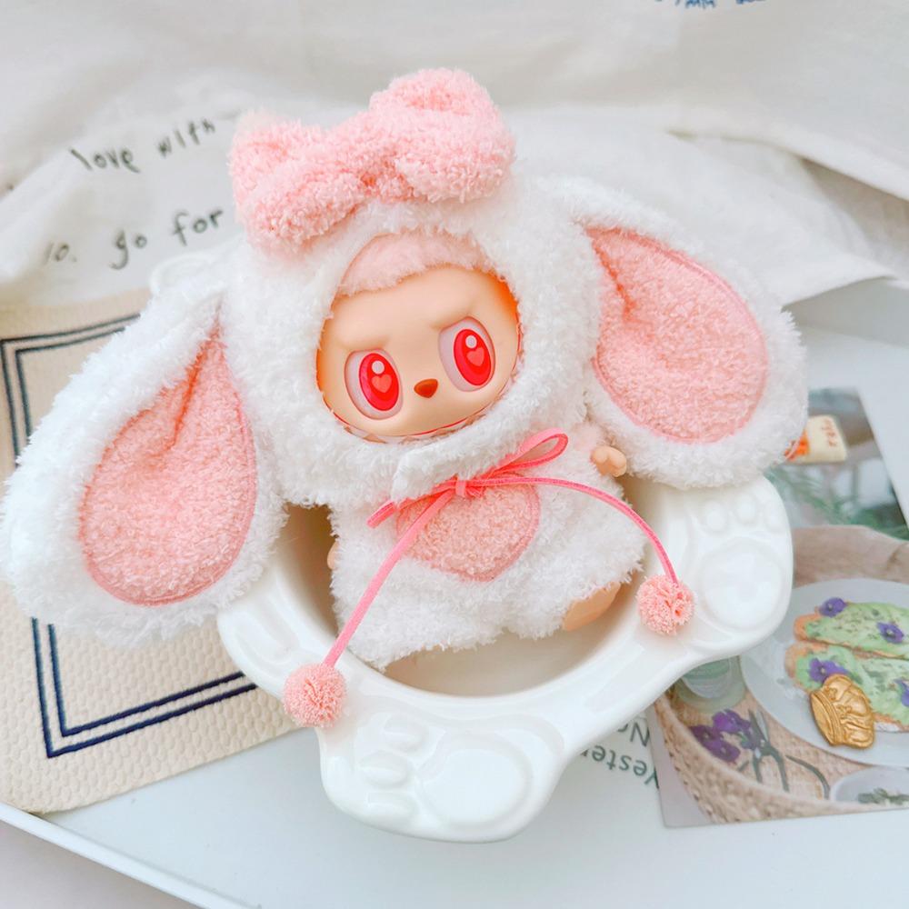 

Rabbit Set Labubu Doll s Clothes Long Ear 10cm Cotton Doll Clothes Children Gift rabbit