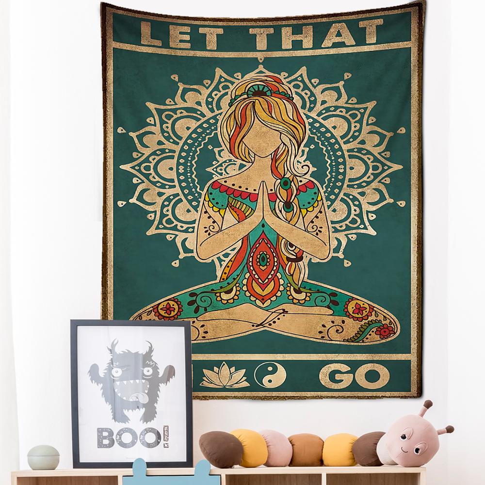 Seven Chakras Tapestry Wall Hanging Psychedelic Witchcraft Hippie Aesthetics Home Decor Meditation Room