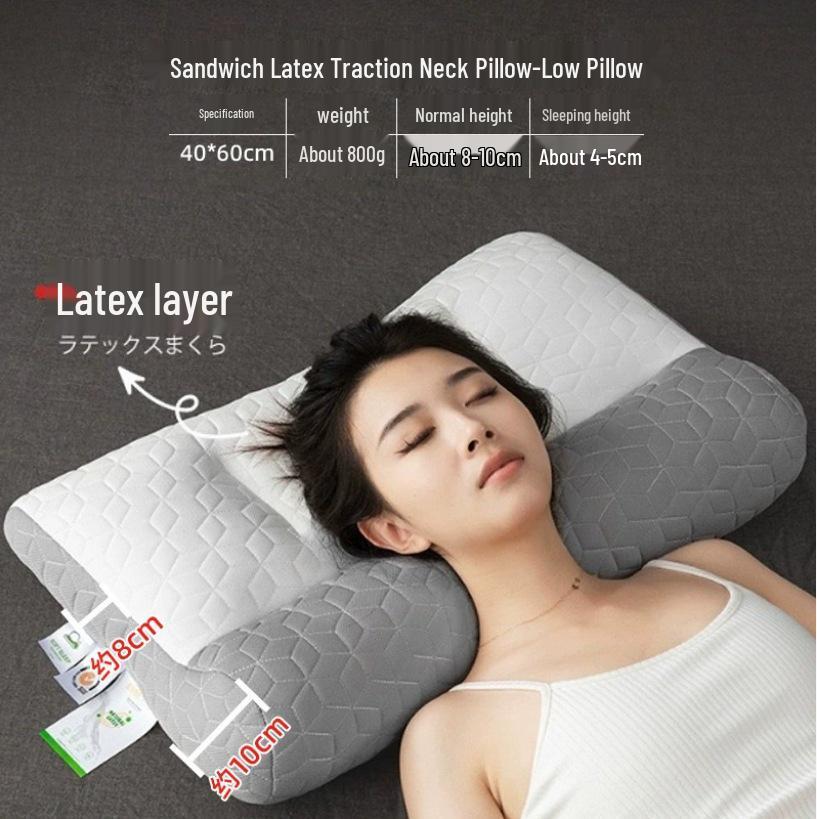 Beliebtes Nackenstützkissen aus Sojabohnenfaser - Anti-Traktions-Halswirbelkissen für Zuhause & Wohnheimgebrauch