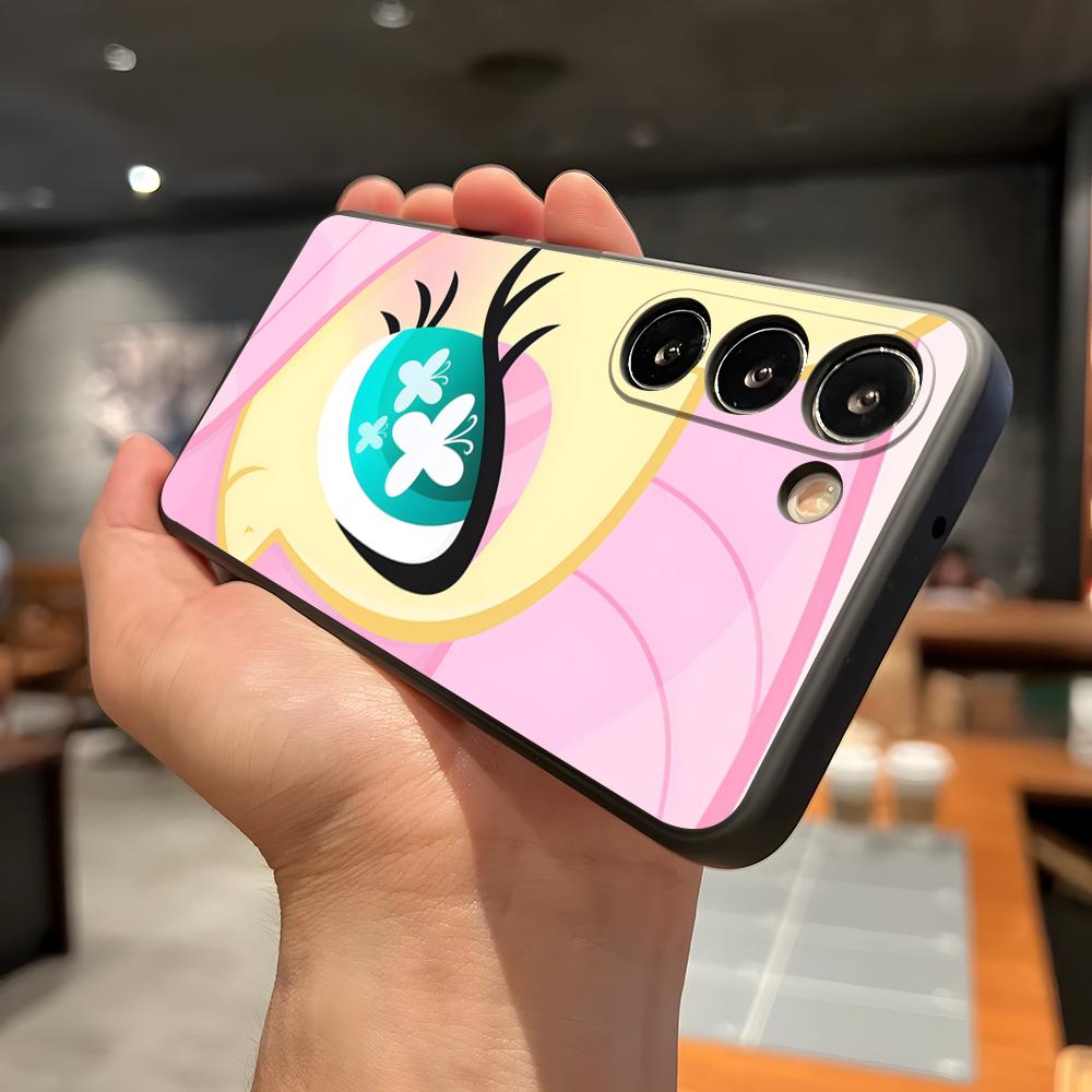 

Аниме М-Мой Маленький Пони Милый Чехол Для Телефона Для Samsung A56 A36 A26 A16 A15 A25 A35 A55 A14 A34 A24 A54 Черный Мягкий Чехол Samsung A26