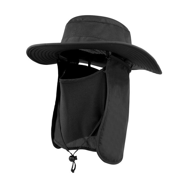 

Весенне-летняя солнцезащитная кепка, фиолетовая полоса, дышащая с широкими полями, защитная шляпа-ведро от солнца, для альпинизма, велоспорта, рыбалки L（58-60cm）