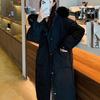 Red Down Cotton Jacket Women's Winter Mid To Long Loose and Thick Jacket