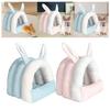 Rabbit Bed House Cute Nest Winter Warm Cozy Guinea Pig Cave Beds Bunny Bed for Rabbit Hamster Hedgehog Bunny Chinchilla