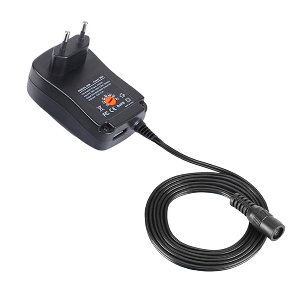 Portable Universal Power Supply with 6DC Adapters Adjustable Voltage Output from 3V To 12V for Wide Compatibility