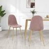 Day and Night - Day and Night Dining Chairs 2 Units Pink Velvet