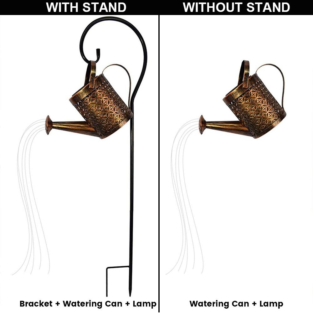Watering Can Fairy Garden Light Art LED Light Solar Weatherproof for Outdoor Garden Yard Balconies