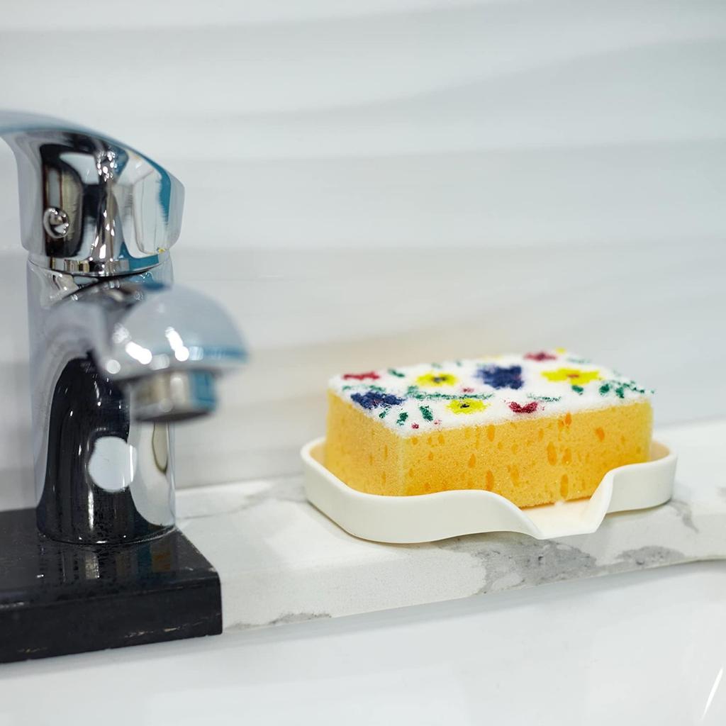 Bathroom Soap Dish Household Sink Sponge Holder Rubber Soap Dish For Soap Shower Soap Dispenser Tray Sink Home Supplies