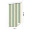 Wallpaper Retro stripes ornaments in Eastern style for living room and bedroom 50x1000
