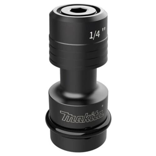 Makita Impact Wrench Socket Adapter, 1/2" (12.7mm) Drive To 1/4" Hex Shank, Socket Anvil Chuck, B-68476