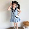 Girls' Summer 2026 Judy Rabbit Police Officer Princess Dress with Bow and Navy Collar Skirt