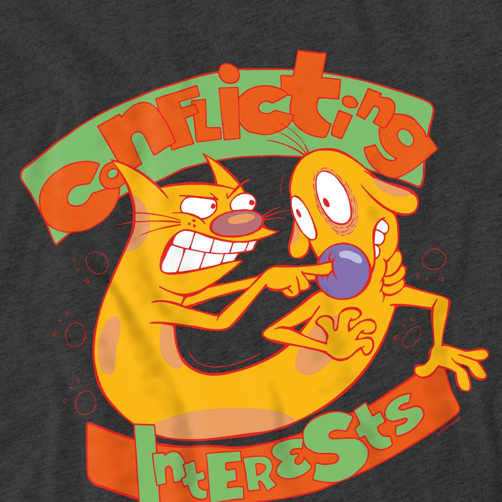 CatDog Unisex Adult Conflicting Interests T-Shirt
