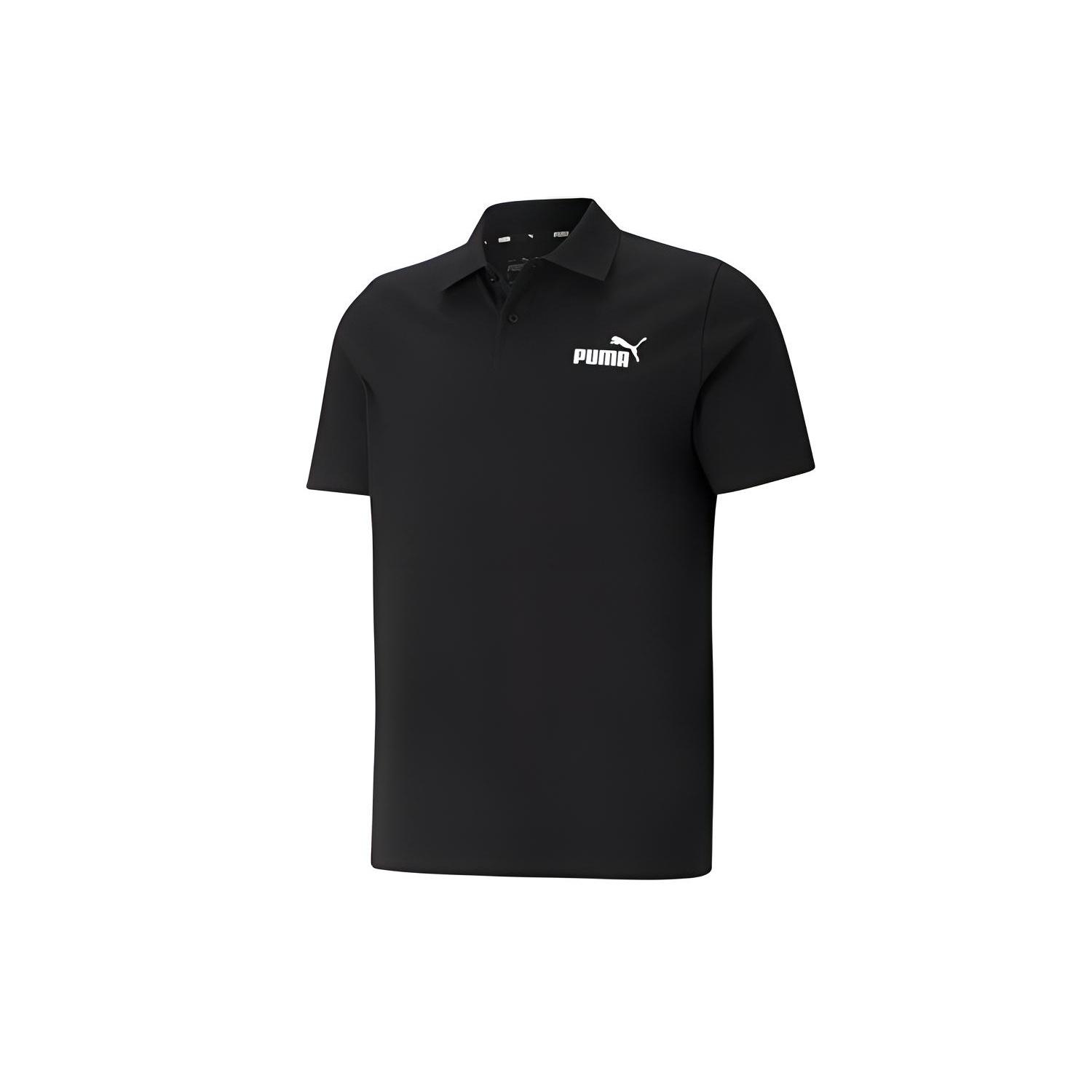 PUMA Ess Pique Polo Shirt  Black  Men s 845921-01 S