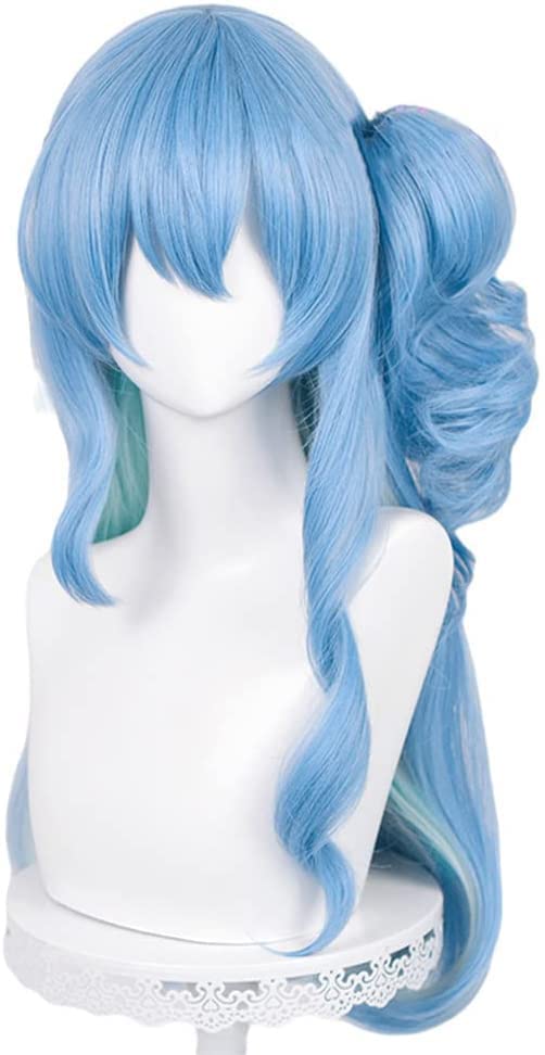 

косплей Суисей, подходящий для косплея, со специальной сеткой и синим термостойким париком, Хошимачи, маскировка, парик, расческа, (с)