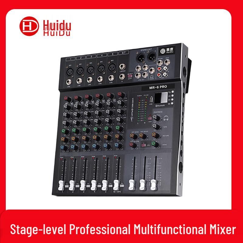 HuiDu MR-6PRO Professional Live Streaming Audio Mixer