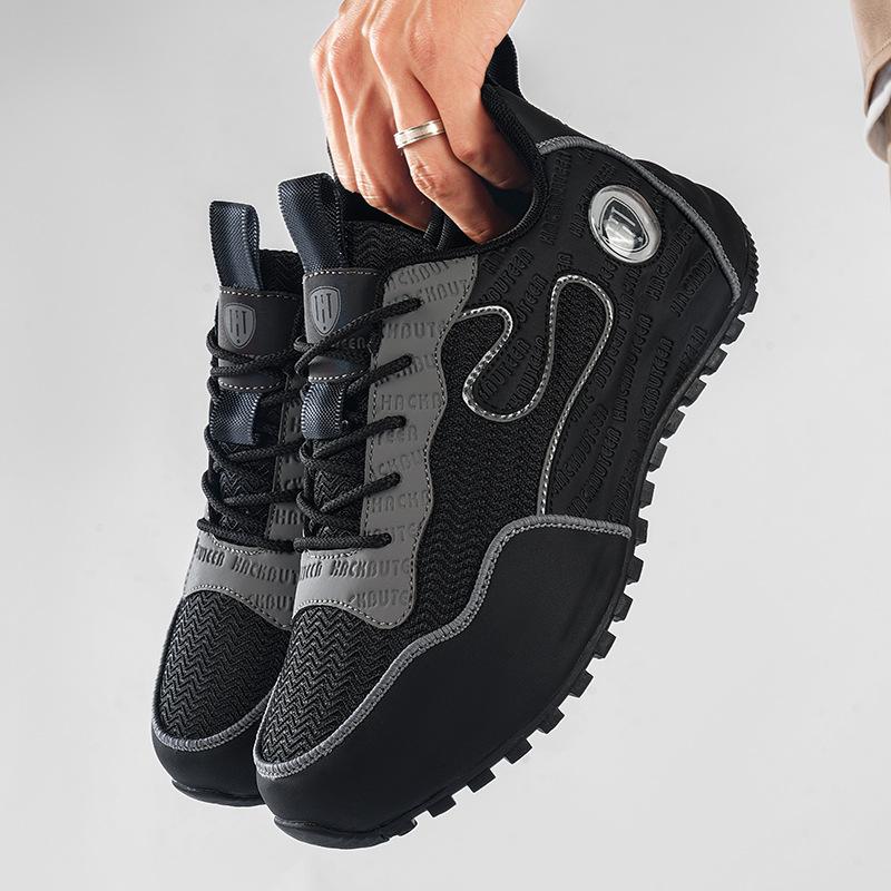 

Douyin the same French fire men s shoes men s height increase in autumn and winter platform casual sports shoes women s Para shoes 36 чёрный