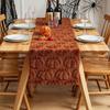 Polyester Halloween Table Runner With Embroidered Ghosts And Pumpkins For Party Decor