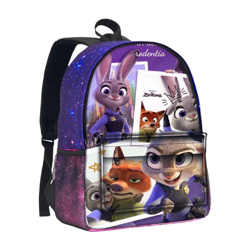 Zootopia School Backpack With 3d Starry Sky Pattern And Large Capacity For Students