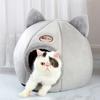 Cat Pet Dog Warm House Cave Beds for Indoor Cats Cozy Wool Igloo Nest Kennel M/L/XL