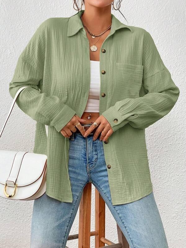 Women's Blouses Fall Off The Shoulder Long Sleeve Shirt