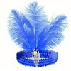Stage Performance Feather Headpiece Sequin Hair Band 1920s Showgirl Headband  Brazilian Carnival