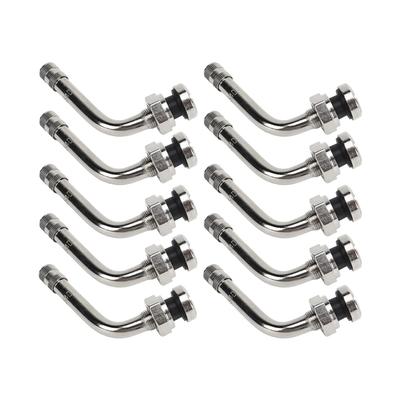 TR554D  Truck Tire Valve Stems 9.7mm Valve Hole 10pcs 60 Degree Valve Stem Compatible with 22.5in 24.5in Aluminum Wheels