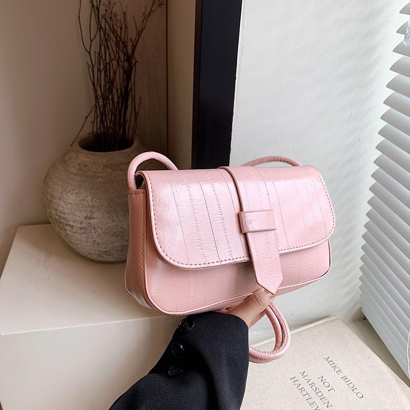 Stylish Summer Shoulder Bag For Women Small Square Casual Handbag In White Pink Black Silver