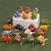 5-20PCS Finger-biting Mini Toys Jurassic Dinosaur Park Backpack Pendant Snap Squad T-rex Dino Bite Limbs Movable Capsule Novelty