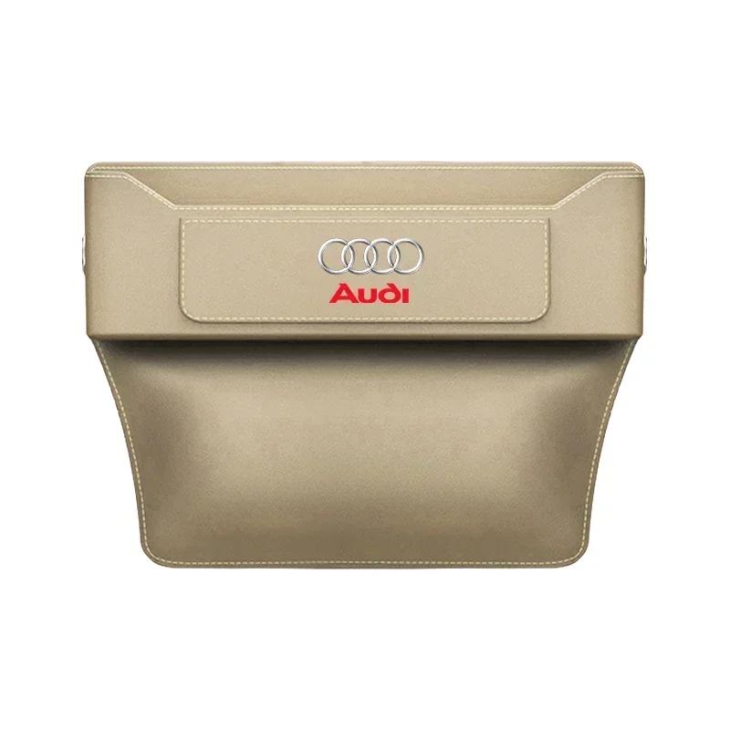Car Seat Gap Storage Box For q2 A1 A3 A4 A5 A6 A7 A8 Q3 Q5 Q7 Q8 TTS ABT Storage Bag Organizer Auto Storage Box Accessories