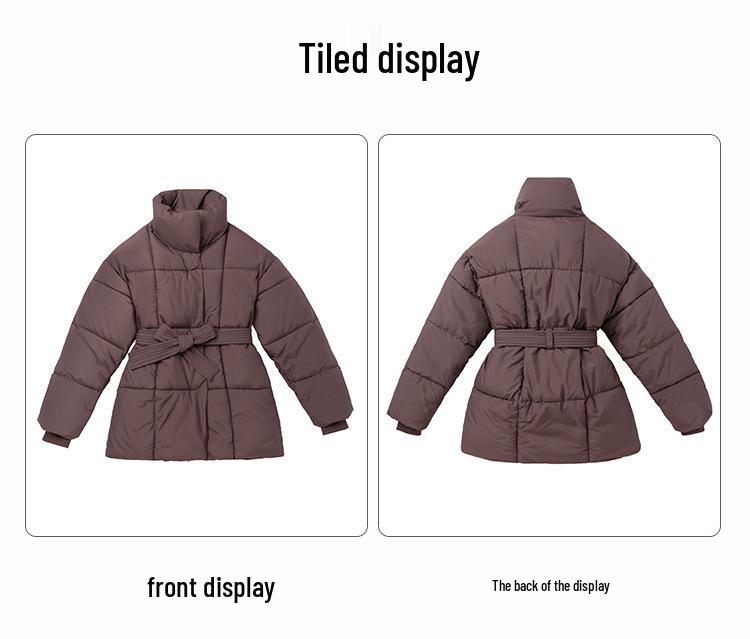 European & American Style Women's Mid-Length Down Cotton Jacket, 2024 Winter Outerwear Coat – New Design for Students