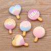 10Pcs 37 Styles Mix Fruit Animals Popsicle Candy Resin Earring Charms Diy Findings Keychain Bracelets Pendant For Jewelry Making