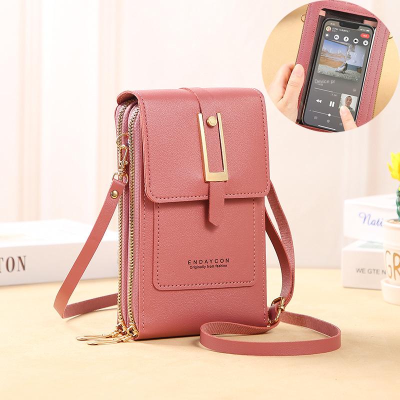 Soft Leather Women's Shoulder Bag Touch Screen Mobile Bags Small Wallets Fashion Handbags Women Crossbody Bag Coin Purse