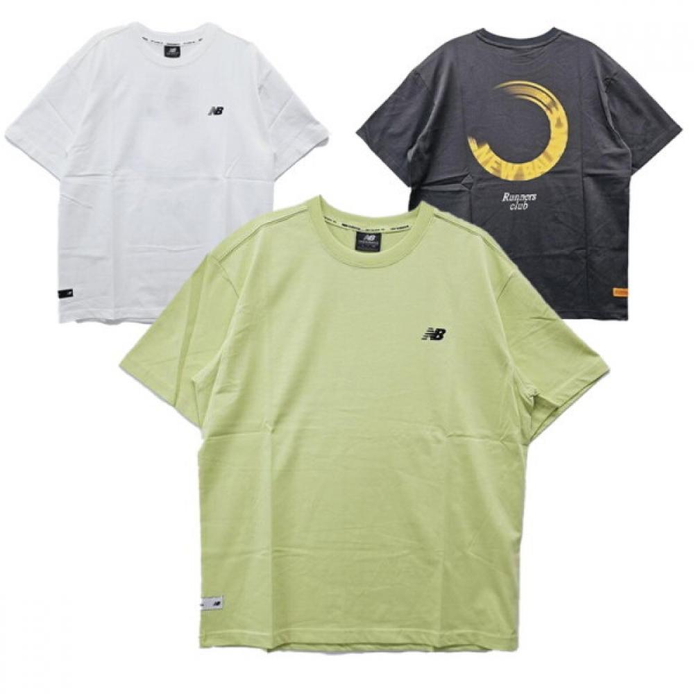 

New Balance Short Sleeve Tee Unisex Semi Oversize Runners Club Nbnee22413 (10)White/095(M)