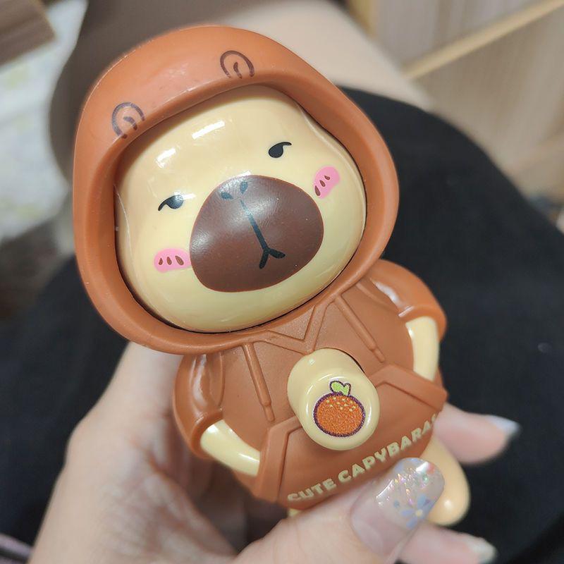 Capybara Face-Changing Keychain Toy - Cartoon Charm & Ornament Gift