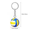 4 Volleyball-Schlüsselanhänger, Sportball-Anhänger