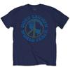 John Lennon World Peace T-Shirt Blue New Unisex T-Shirt