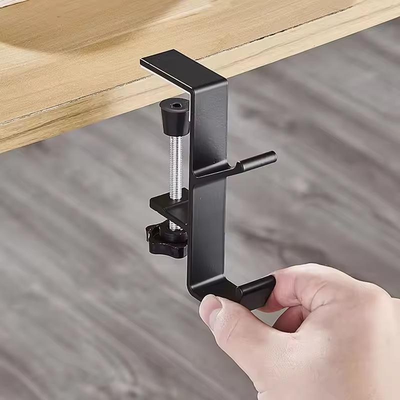 

Регулируемый крючок для края стола, 1 шт., игровая гарнитура, настольная вешалка для хранения рюкзака, подвесной крючок-держатель, органайзер для домашнего офиса без ударов