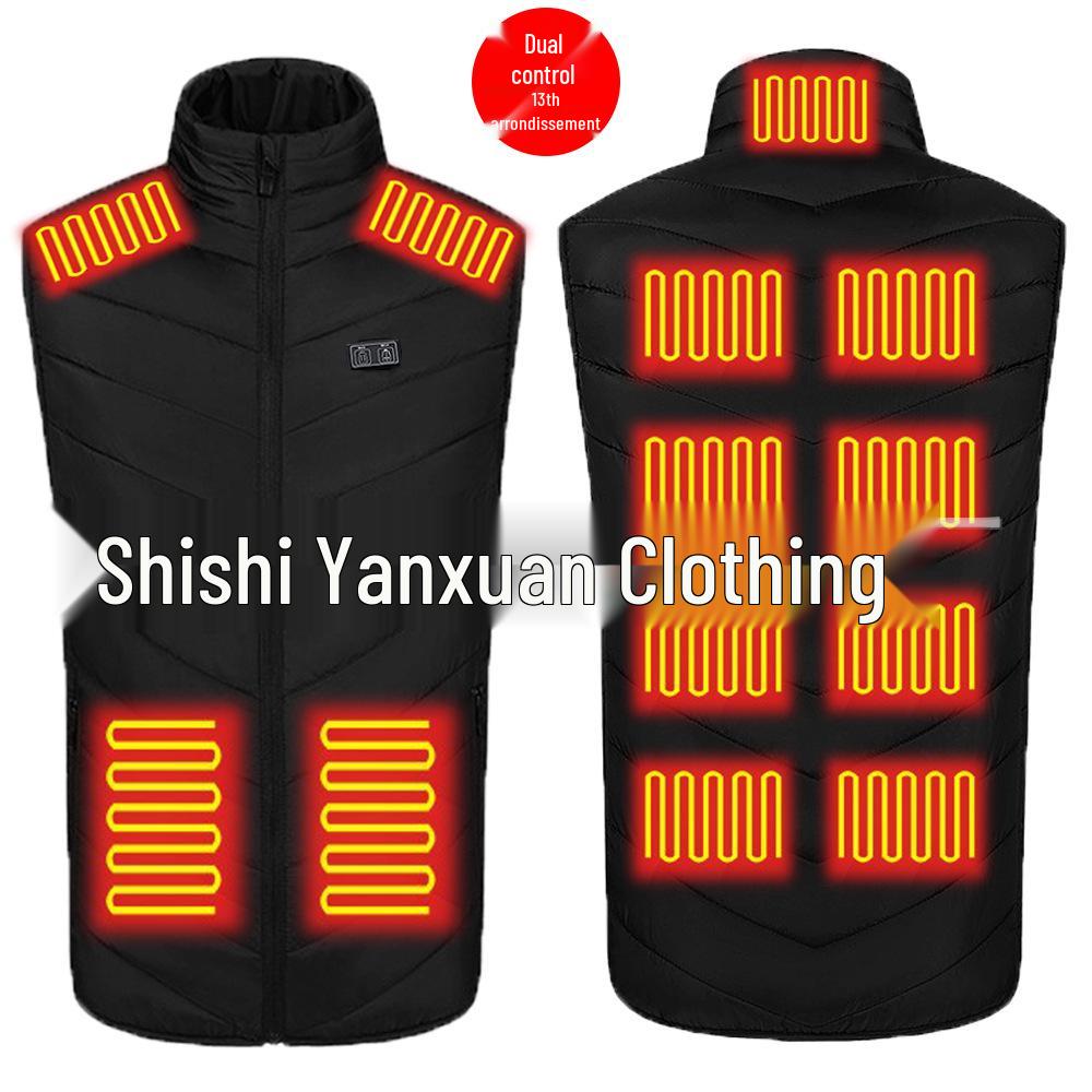 USB Elektrisch Beheizte Weste für Herbst/Winter - Intelligente, Konstante Temperatur Heizkleidung