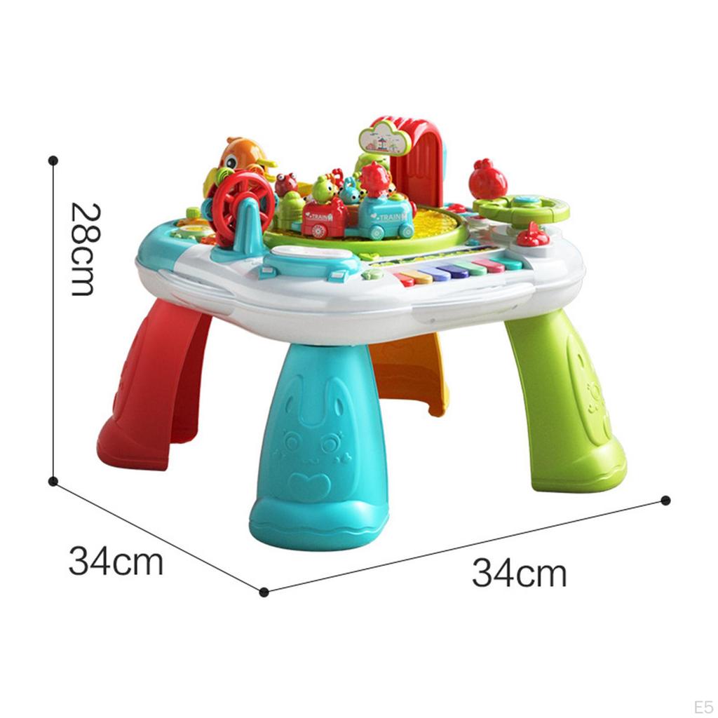 Interactive Music Study Table for Toddlers - Educational Toy with Lights and Sounds