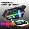 800M Full Duplex Motorcycle Helmet Intercom Headset 5.4 Bluetooth Intercomunicador Waterproof with Voice Assistant Ambient Lamp