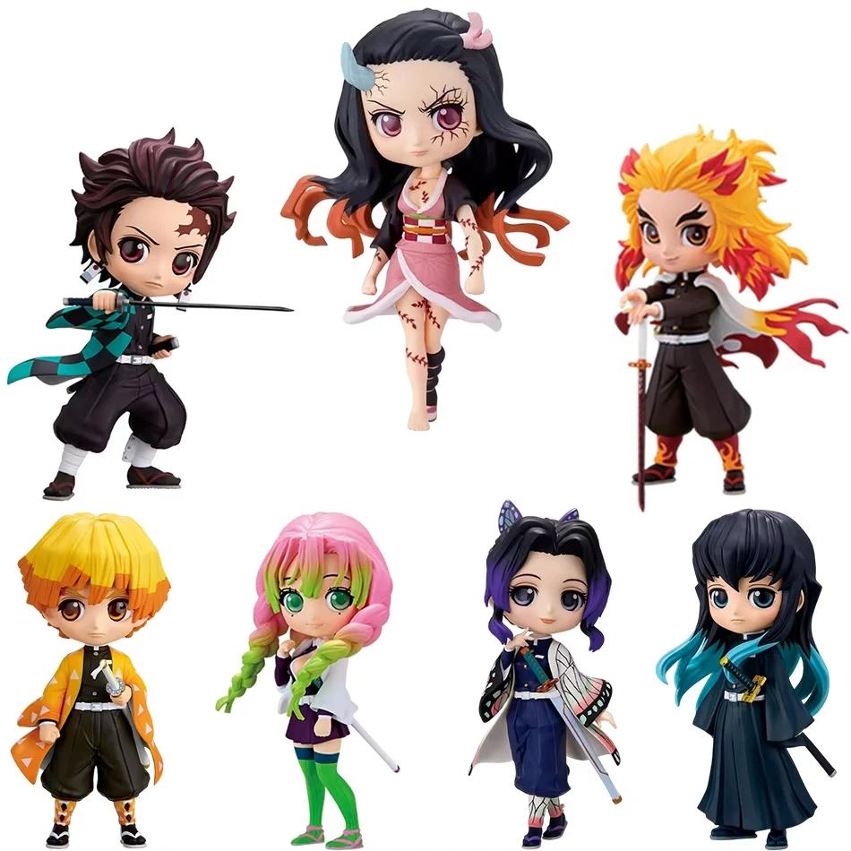 Anime 15cm Ghost Slayer Blade My Wife Shanyi Butterfly Ninja Ganlu Temple Honey Glass Character PVC Model Toy Children's Gift