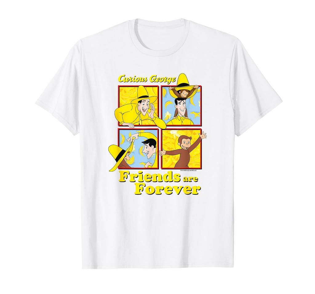 Curious George The Man in the Yellow Hat Friends Forever T-Shirt