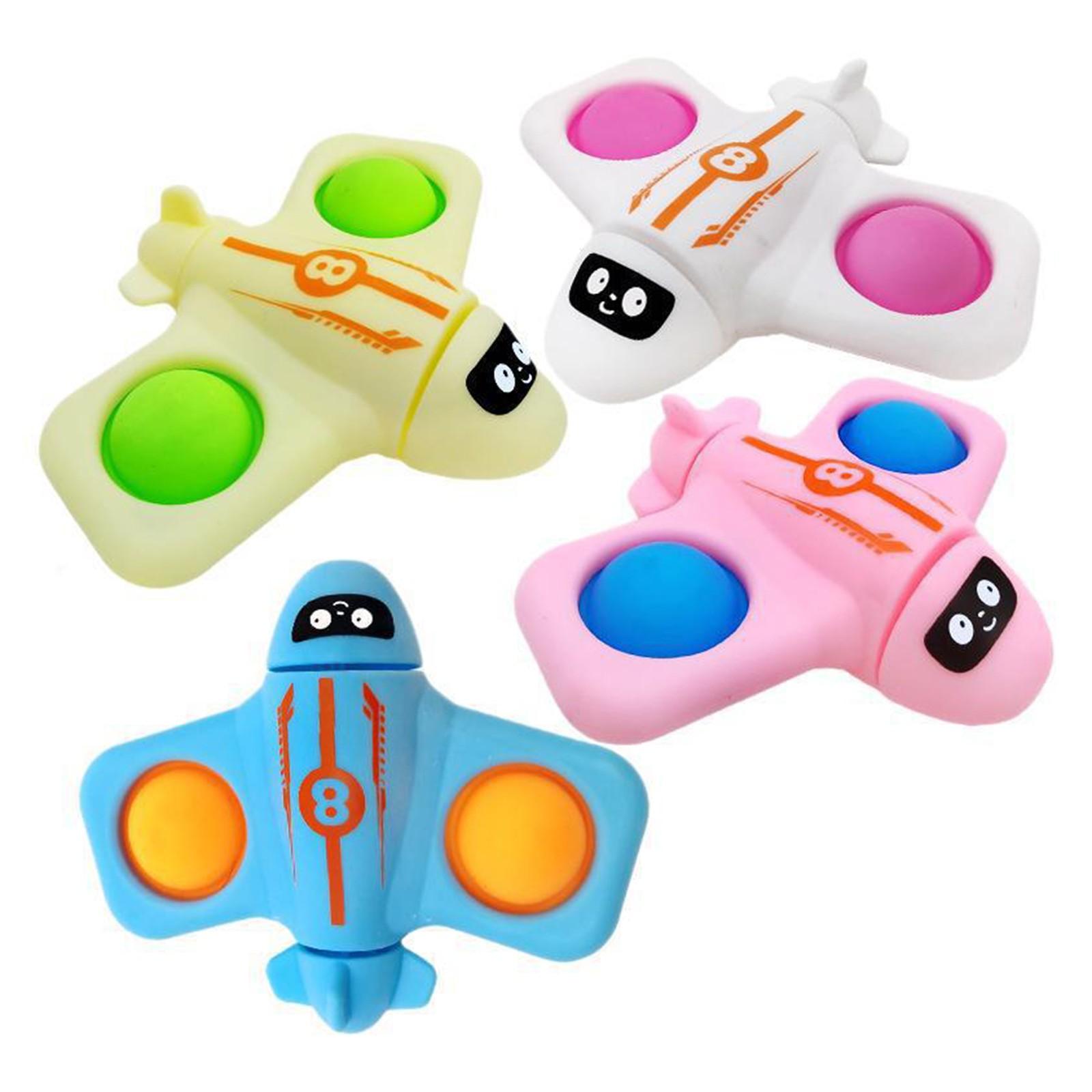 

Снимающий стресс пальчиковый самолет-гироскоп, самая продаваемая игрушка-самолёт-гироскоп, пузырьки со случайными цветами One Size