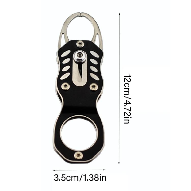 Fish Holder Stainless Gripper Fish Mouth Grabber with Coiled Lanyard Fishing Plier for Saltwater Fish Gripper
